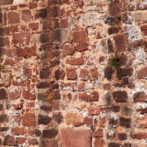 Ancient Brick Castle Wall