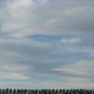 Stretched light grey clouds