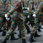 Belgium Marching Soldiers