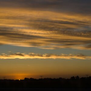 Electrical Wires and Sunset