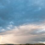 Subtle Rainbow on Mid-Level Clouds