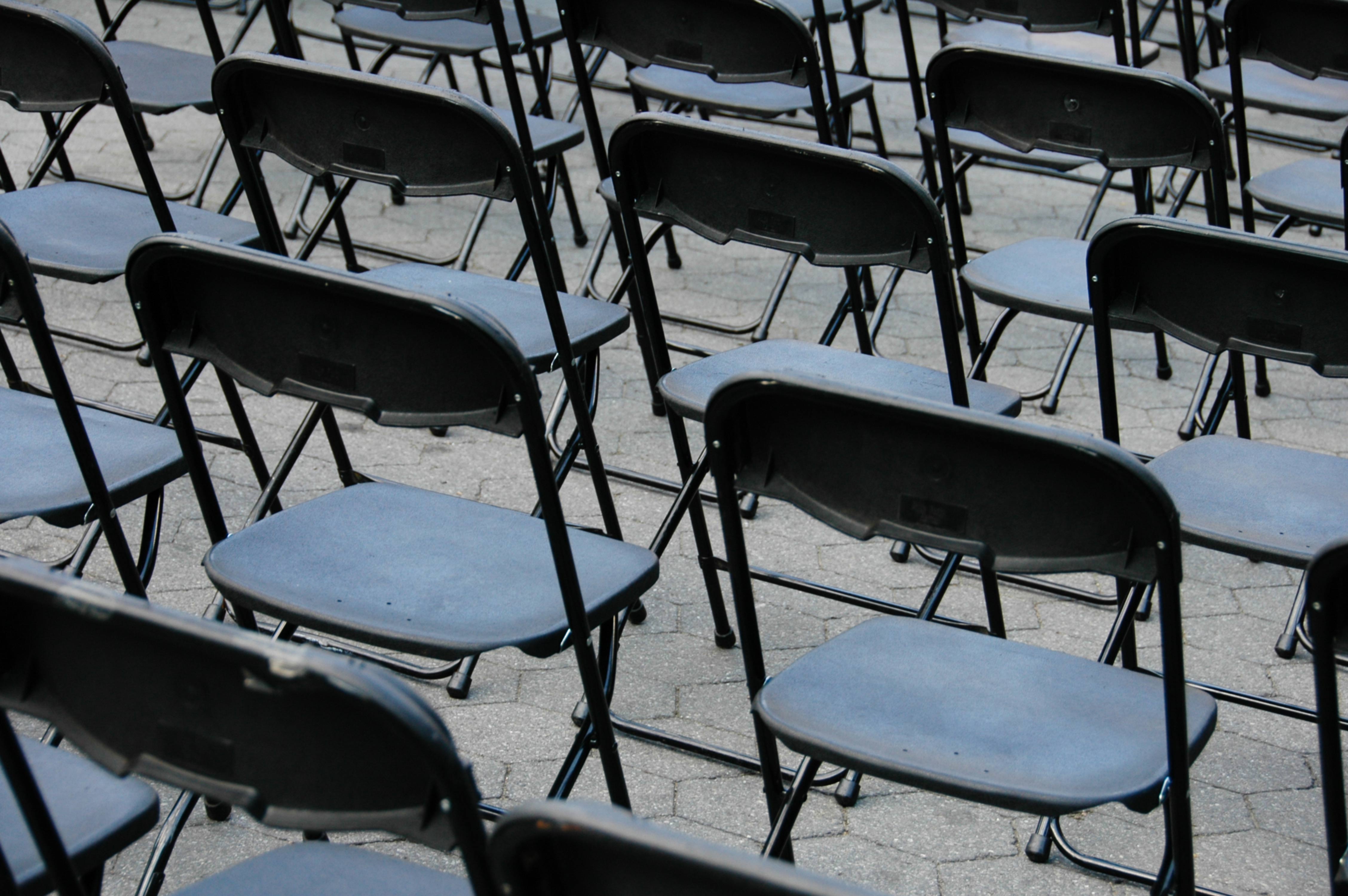 Black Plastic Folding Chairs
