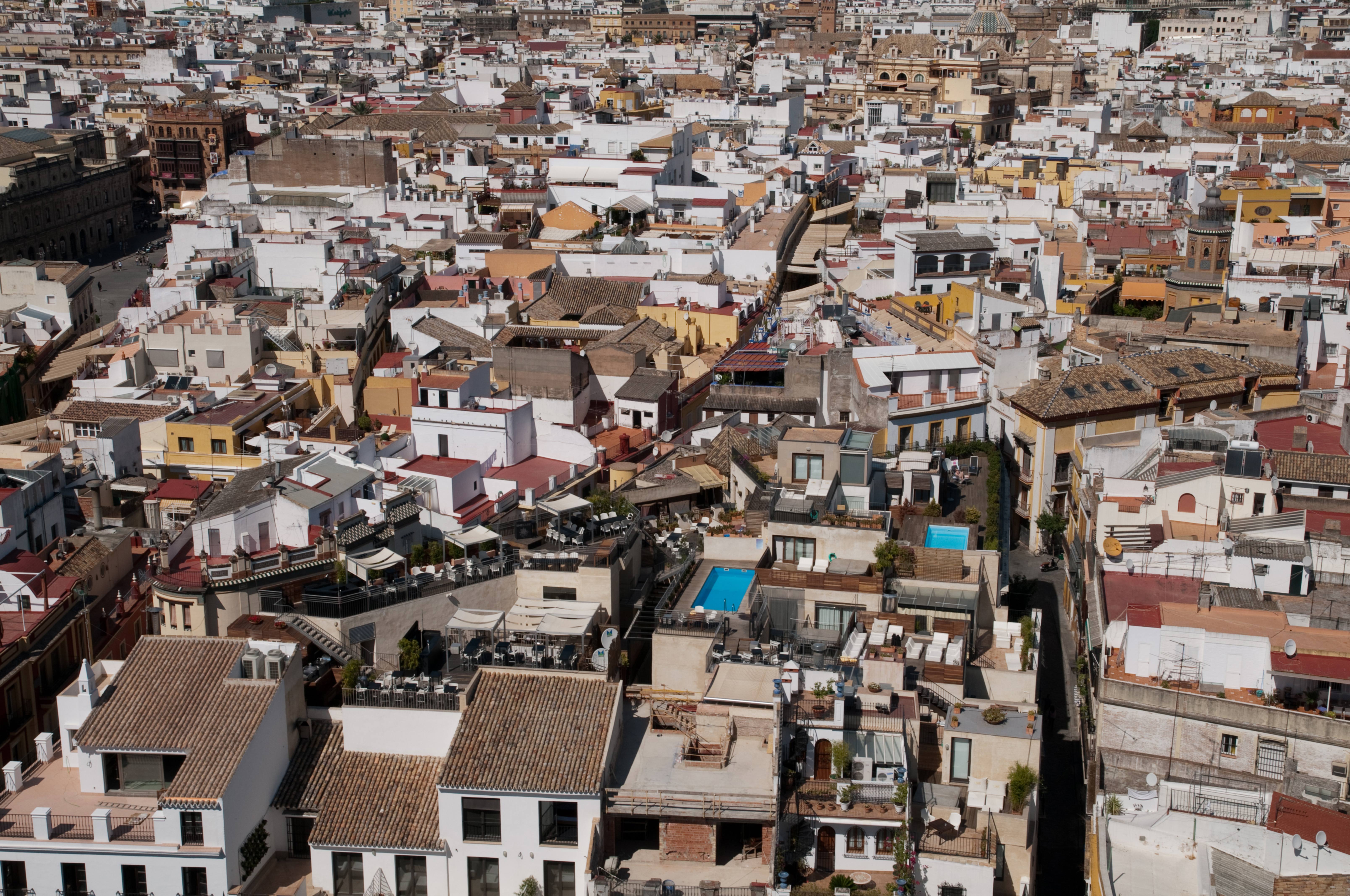 City Rooftops Pattern Photo Sevilla Spain