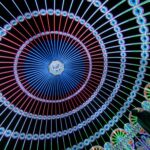 Multi colored vibrant lights dome Glow