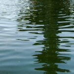 Rimpled Water With Building Silhoutte