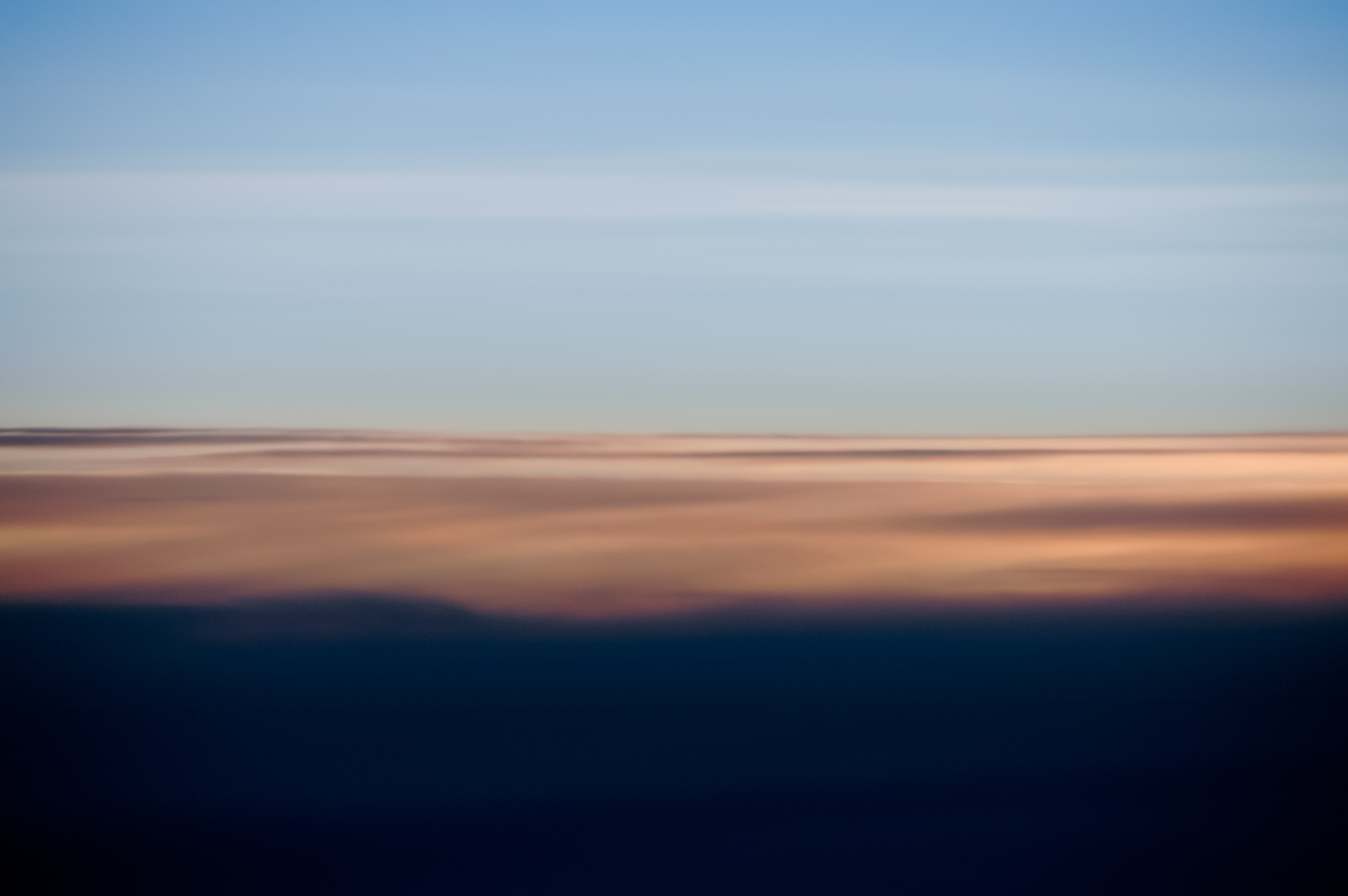 Radiant early morning sky view from a plane
