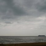 Dramatic clouds over the ocean