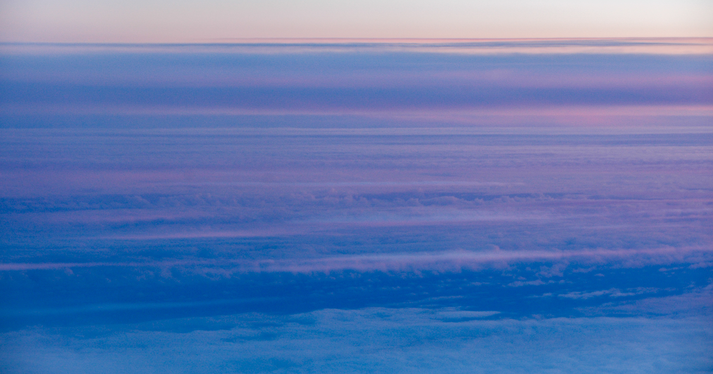 Radiant blue aerial sky view
