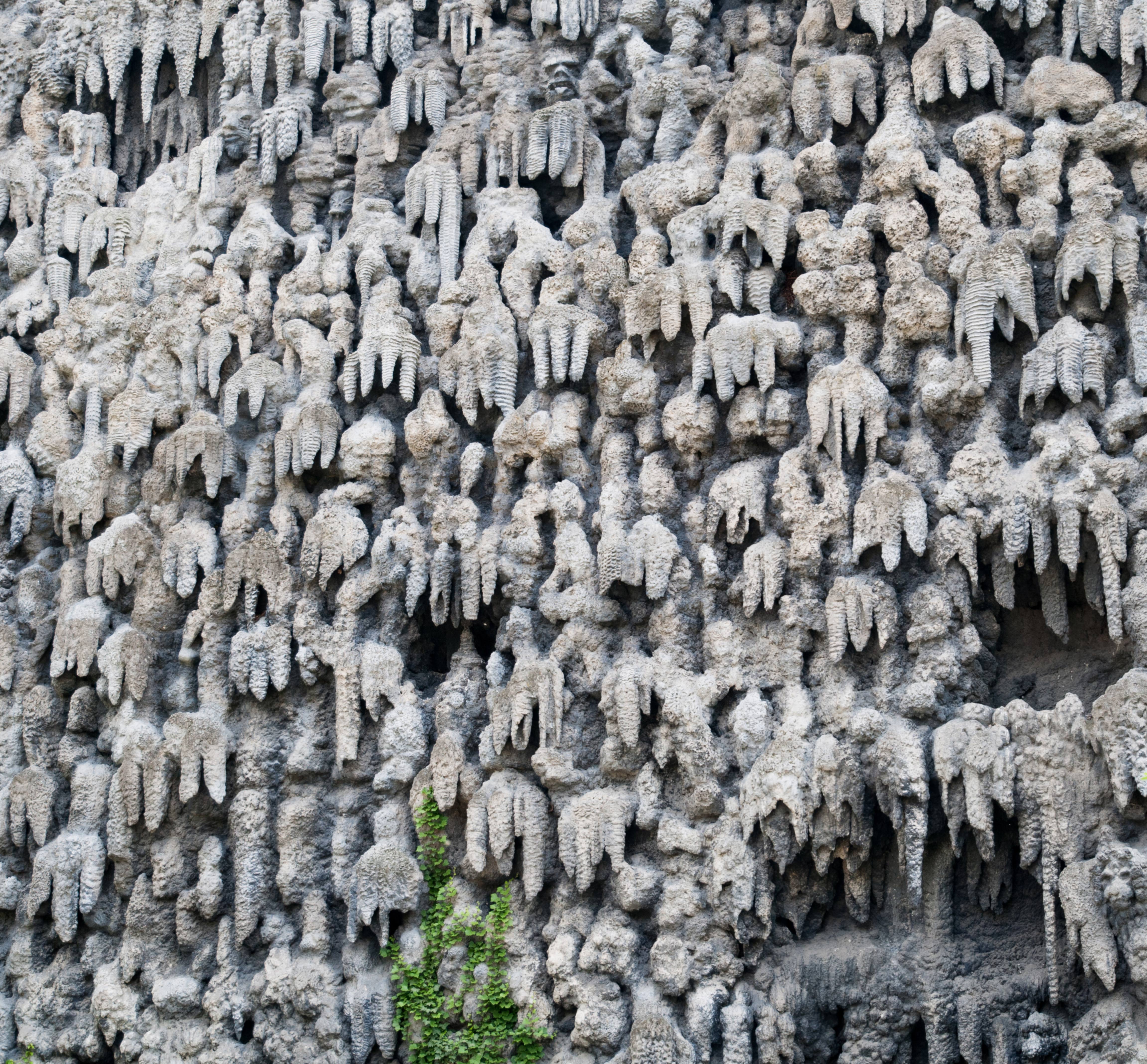 Stalactite rocks wall background