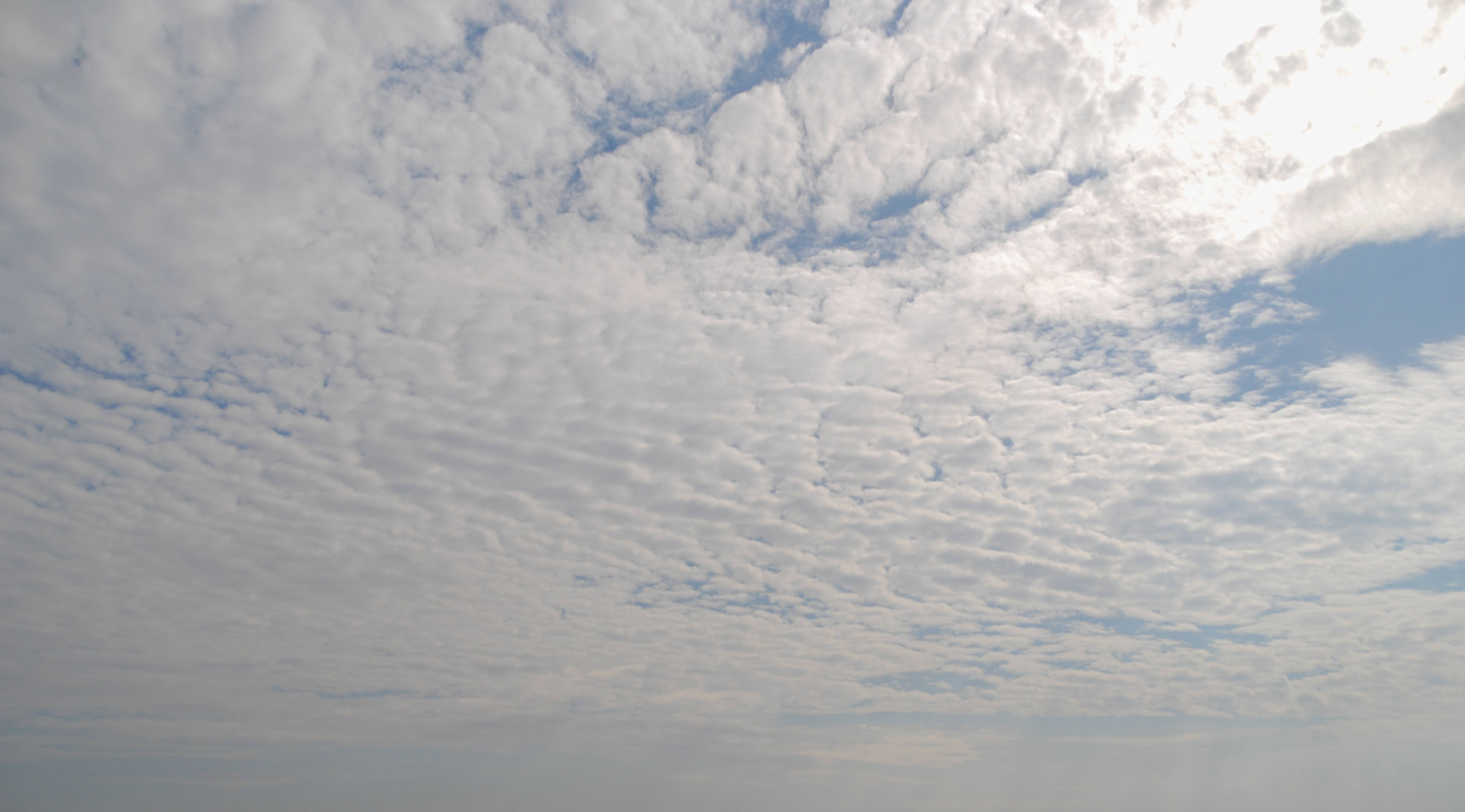 Thin blanket of clouds