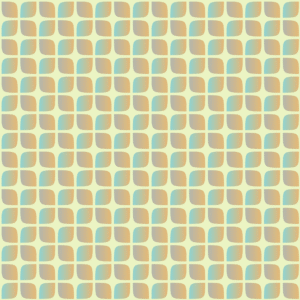 70s retro rounded connected shapes seamless wallpaper