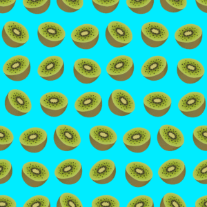 Kiwis fruit background seamless pattern