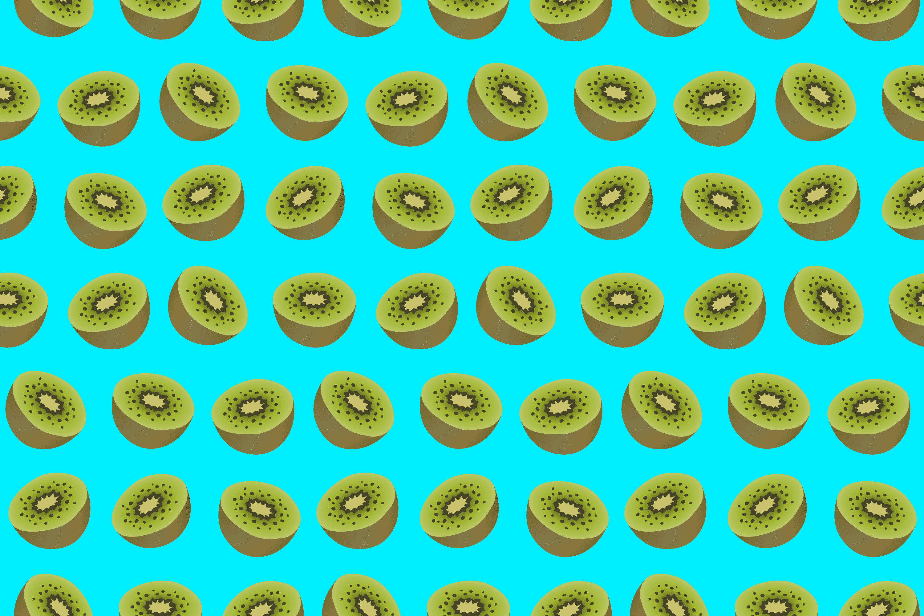 Kiwis fruit background seamless pattern
