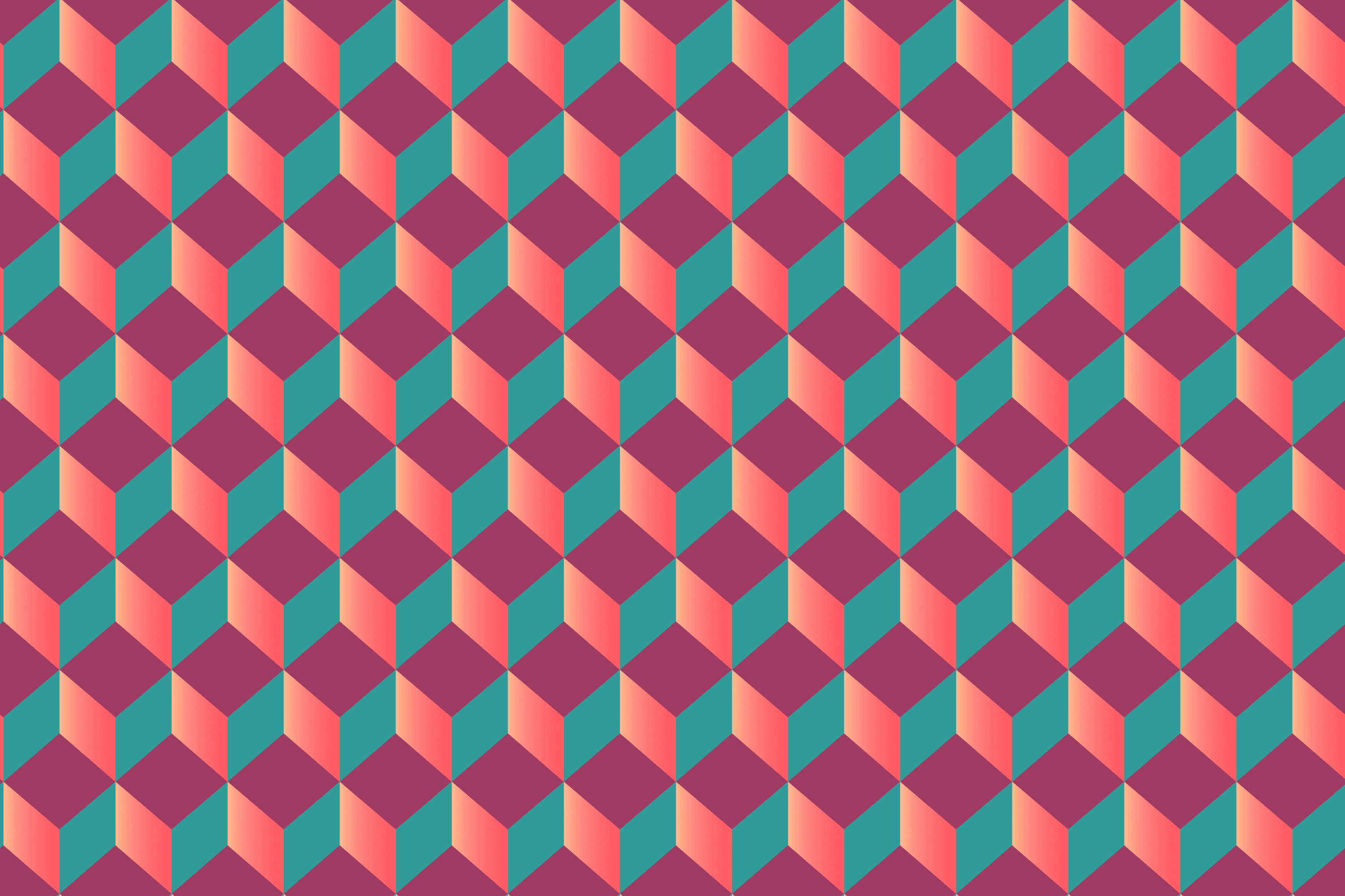 Pink green red cubes seamless patternpictures