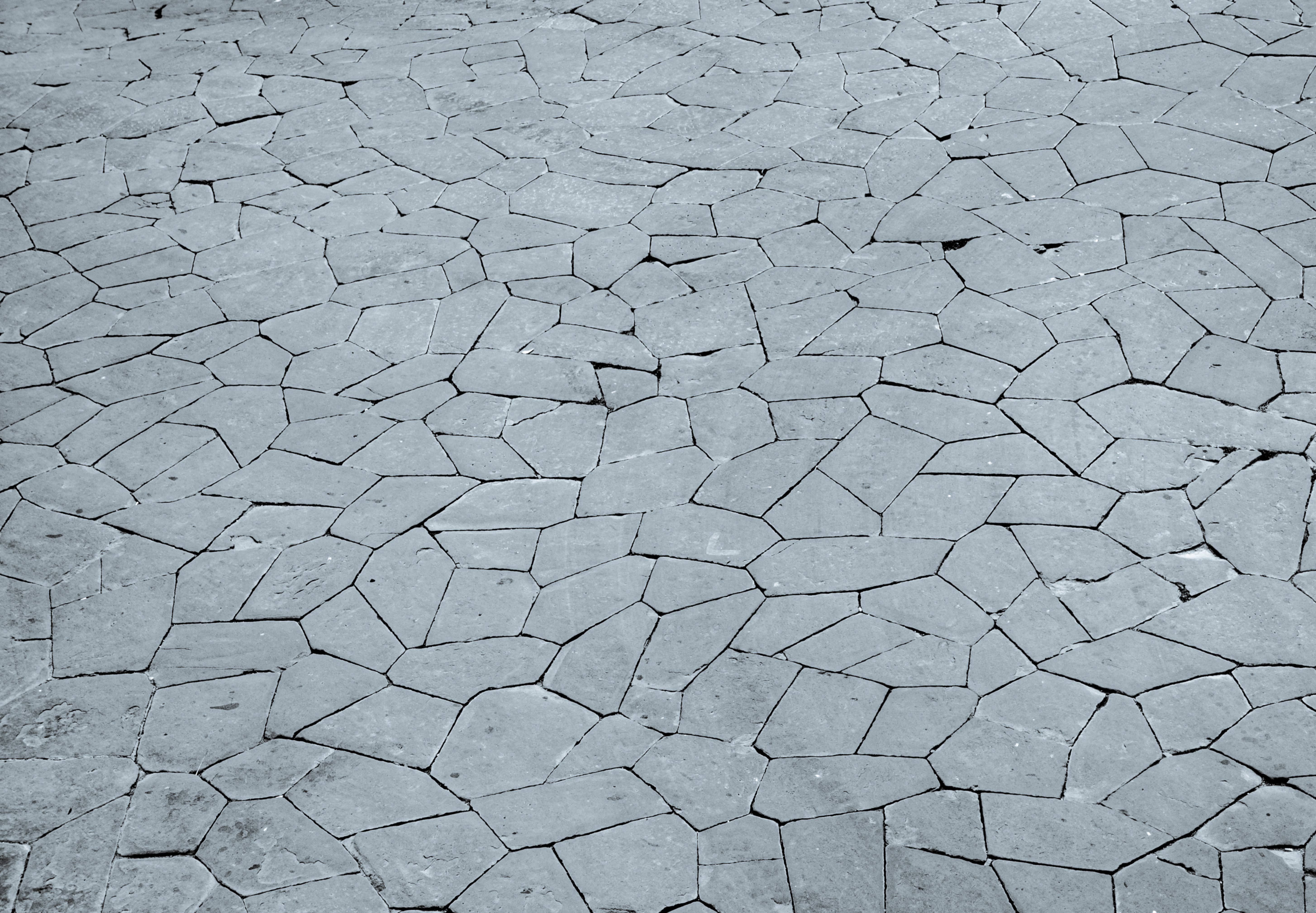 Random stone shapes floor pattern photo
