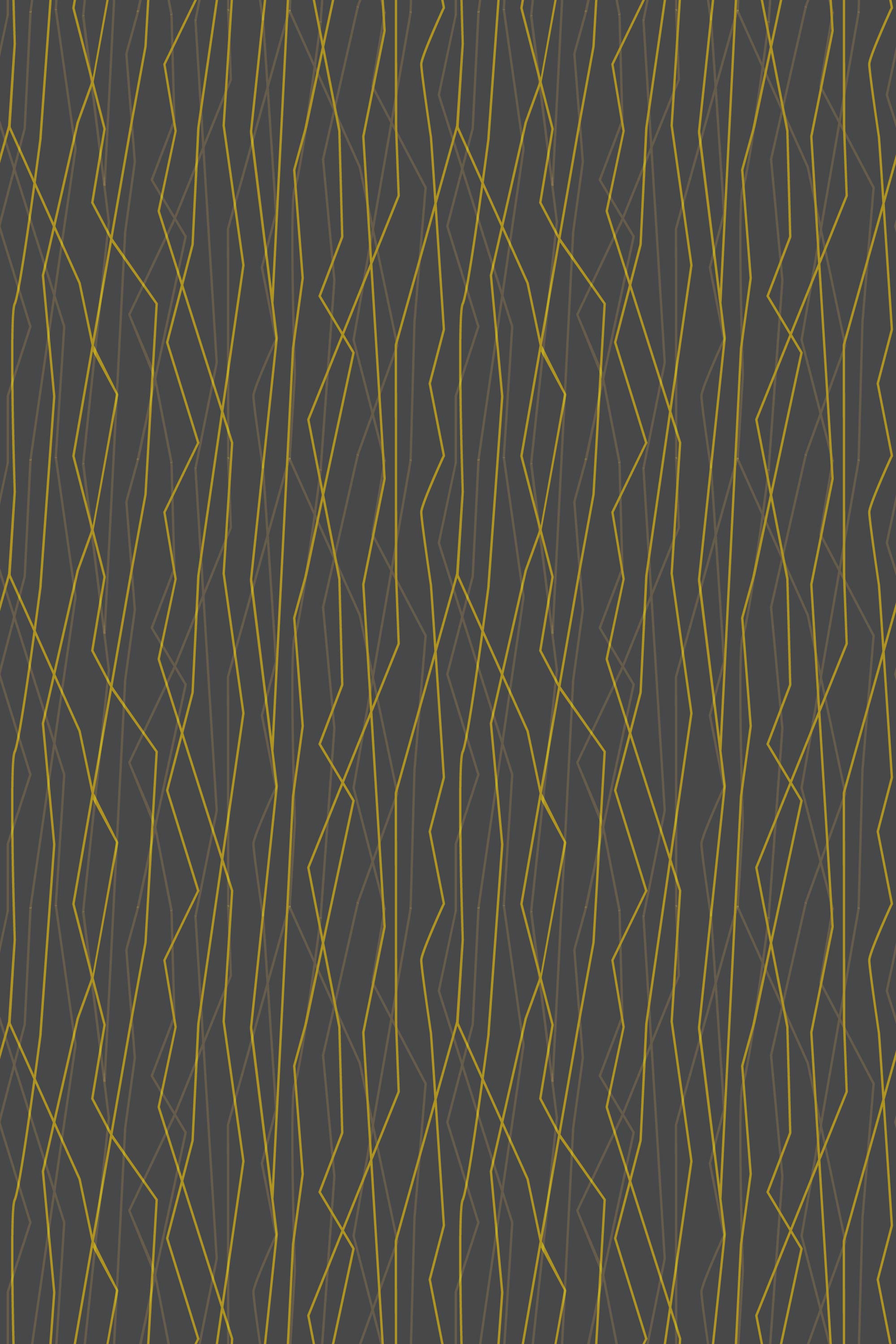 Black and gold wires organic background pattern