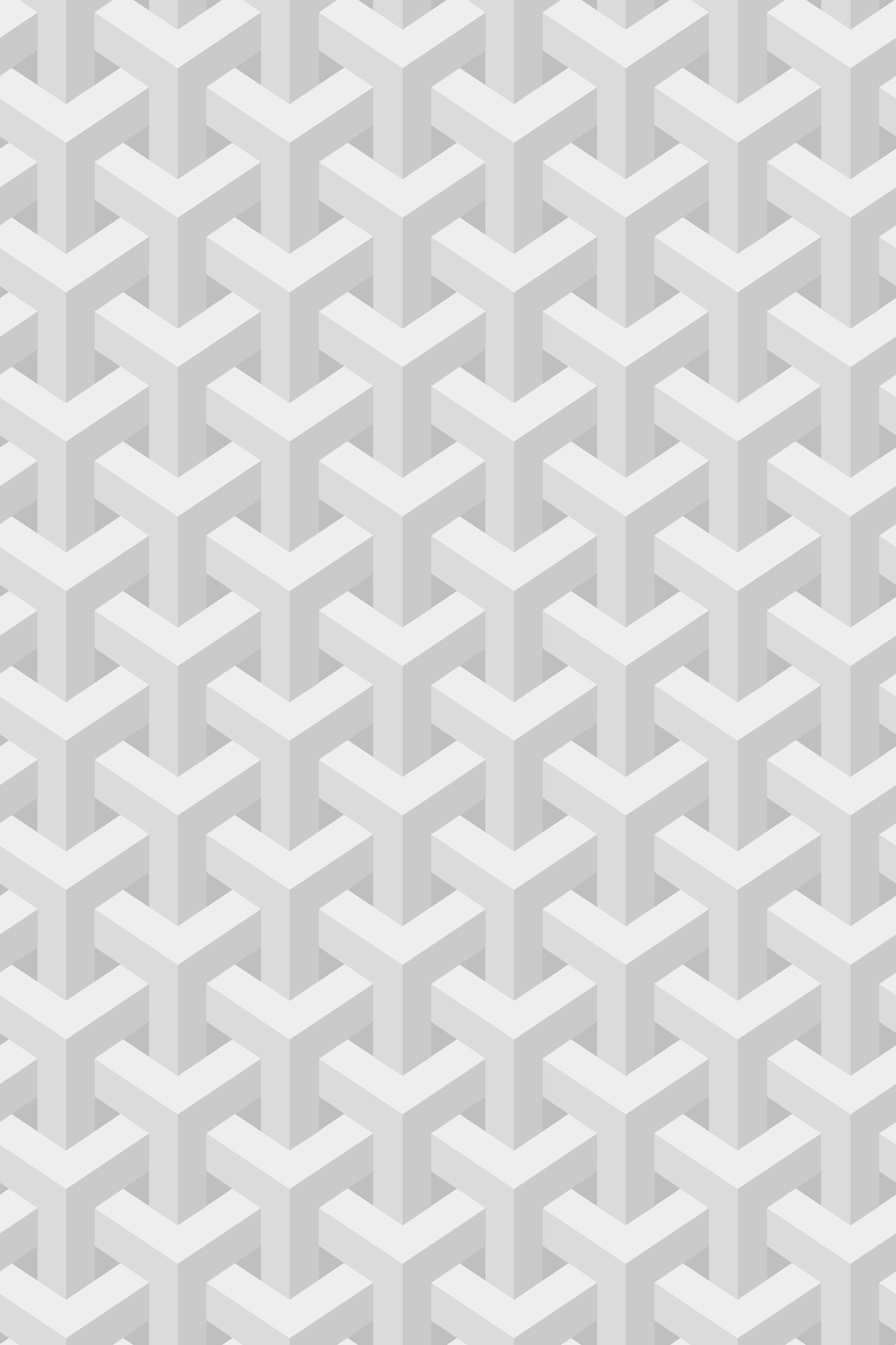 Escher inspired stacking cubes subtle white seamless pattern wallpaper
