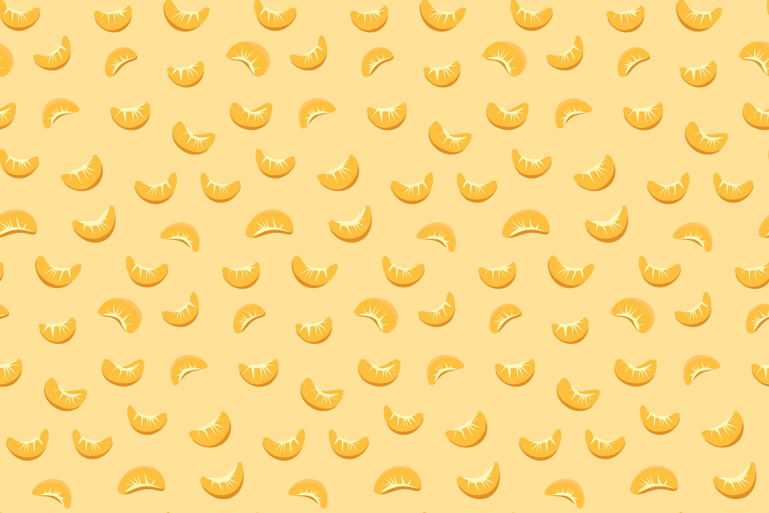 Tangerines pattern light background graphic