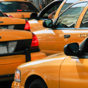 New York zigzag yellow cabs pattern