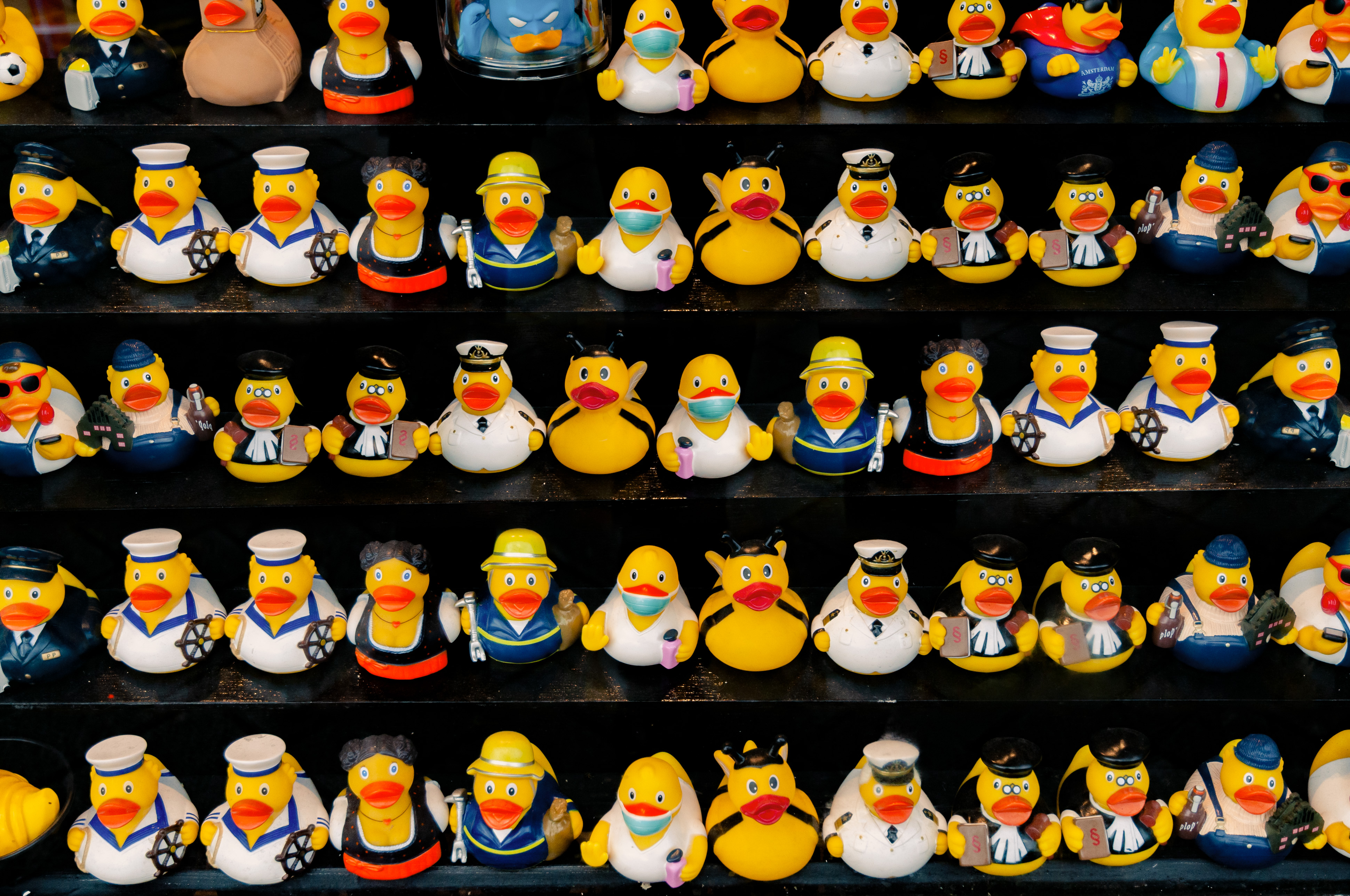 Rubber ducks collection souvernir shop
