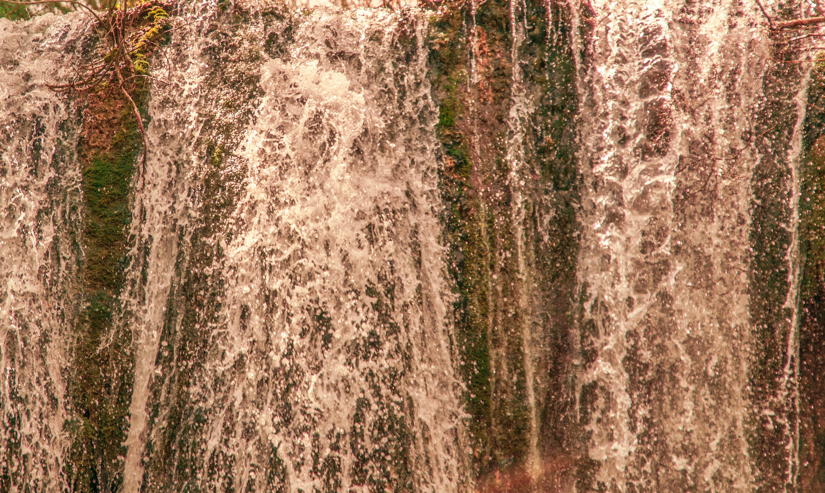 Falling water aka waterfall abstract still photo