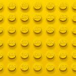 Yelllow bricks toy logo repetition wallpaper
