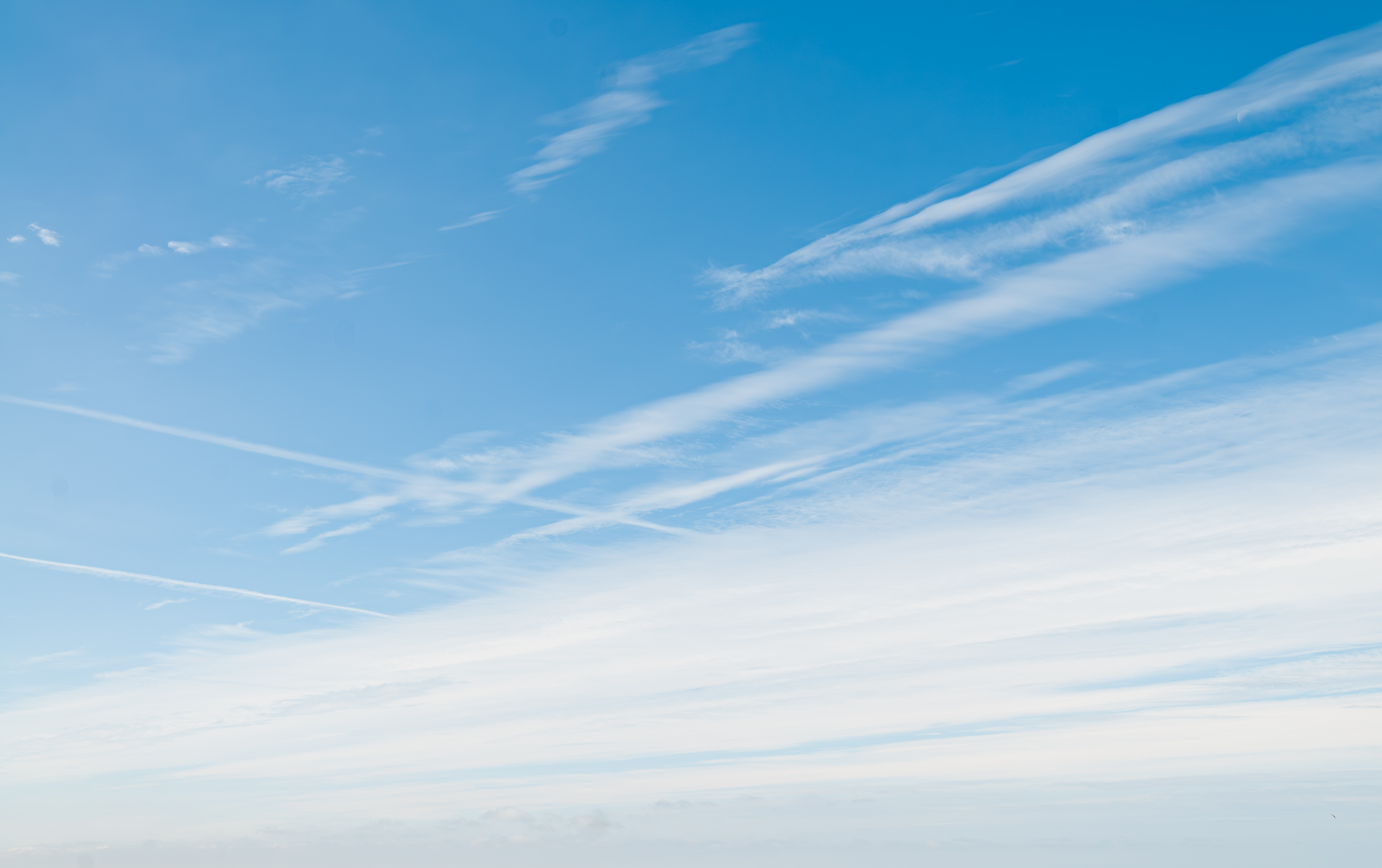 Heaven divided in blue sky and clouds